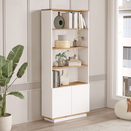 Hanah Home Estantería Fr16-Aw Pino Atlántico y Blanco